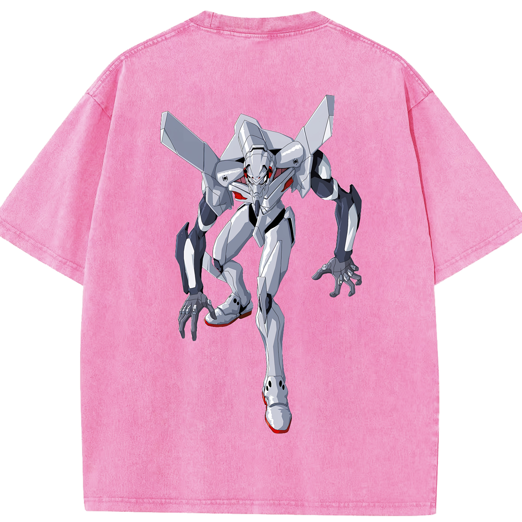 （画像用） EVA 新世紀エヴァンゲリオン 綿100% ヴィンテージ風 半袖Tシャツ（背面プリント）
